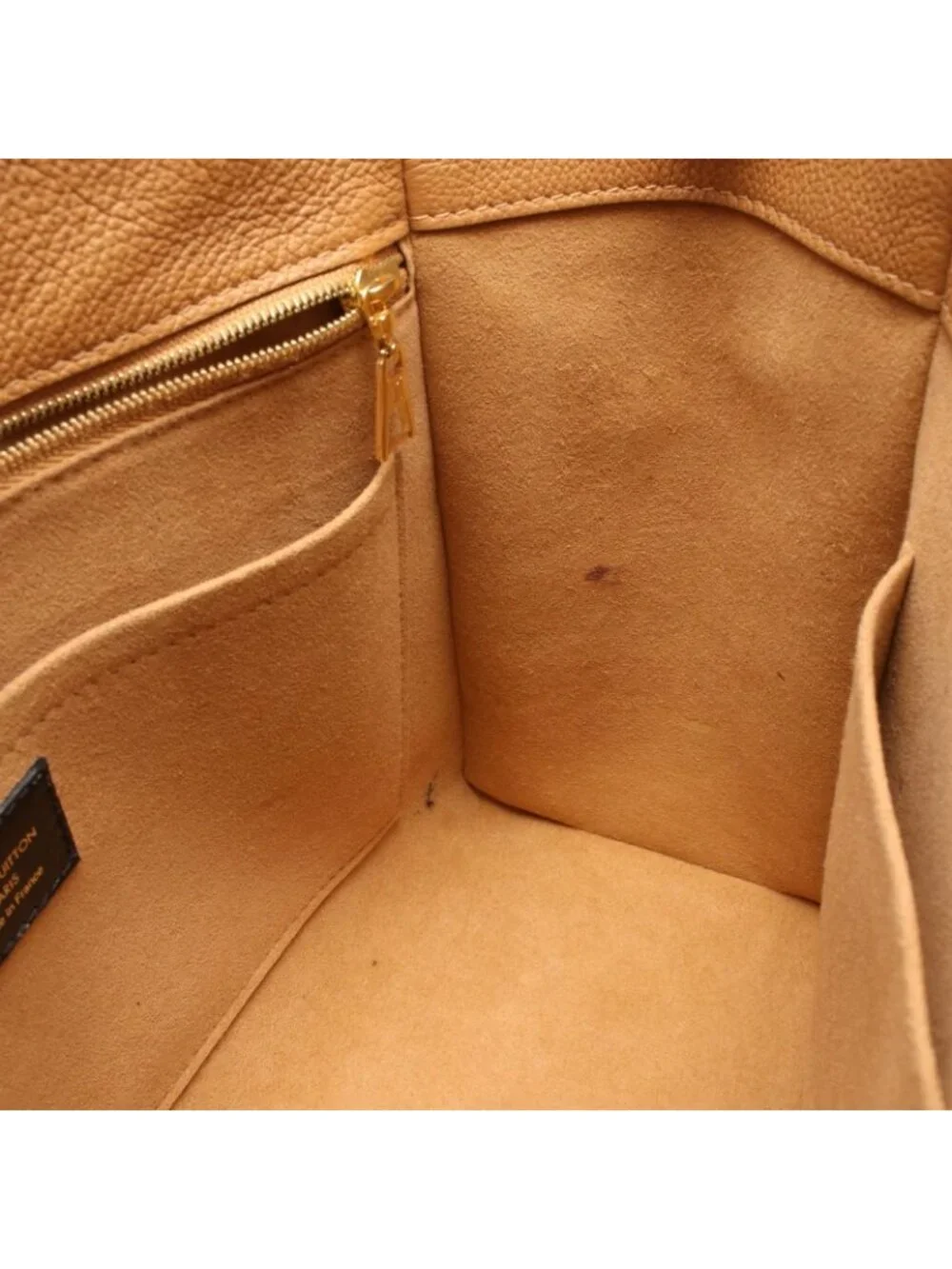 Louis Vuitton Handbag on My Side MM Monogram Noir Leather Canvas